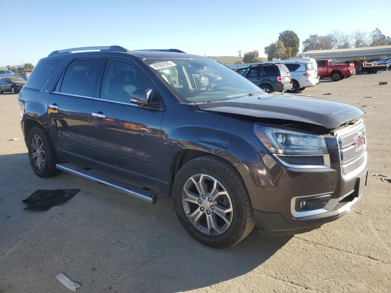 2014 GMC Acadia VIN 1GKKRSKD5EJ208861 Copart auction photo, rear end / side damage thumbnail 4