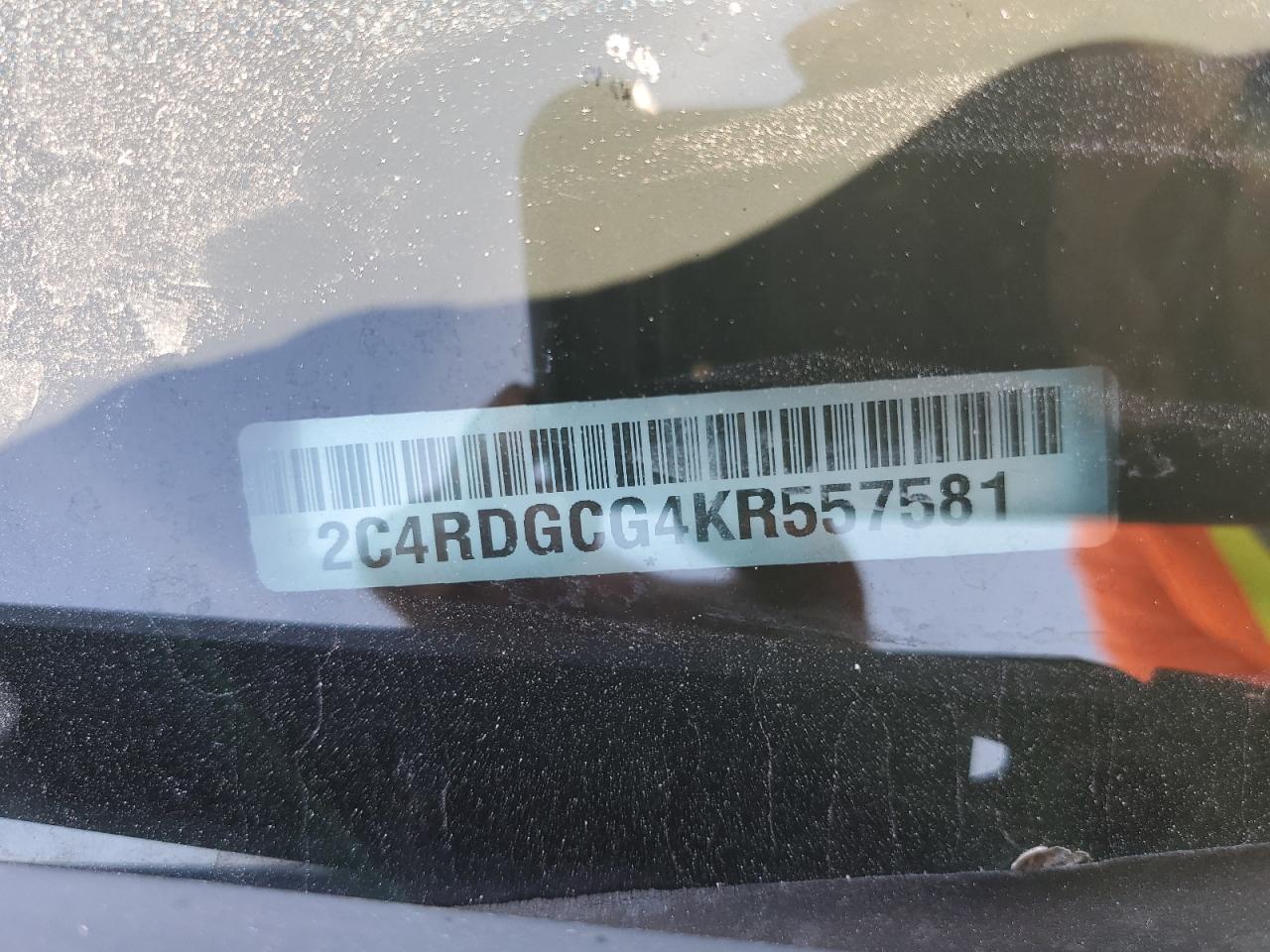 2019 Dodge Caravan VIN 2C4RDGCG4KR557581 Copart auction photo, side damage thumbnail 15