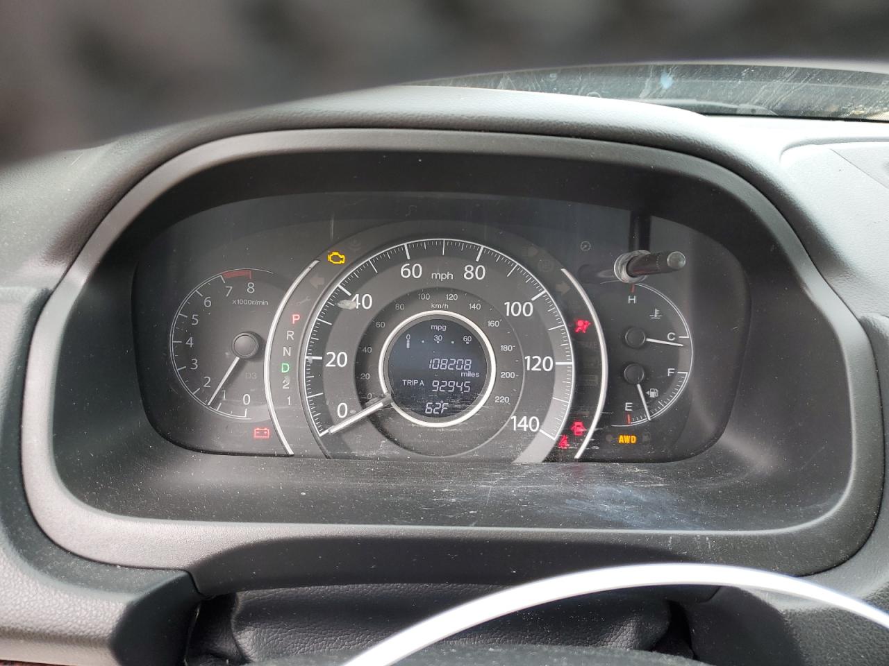 2013 Honda CR-V VIN 5J6RM4H72DL045394 Copart auction photo, front end damage thumbnail 9