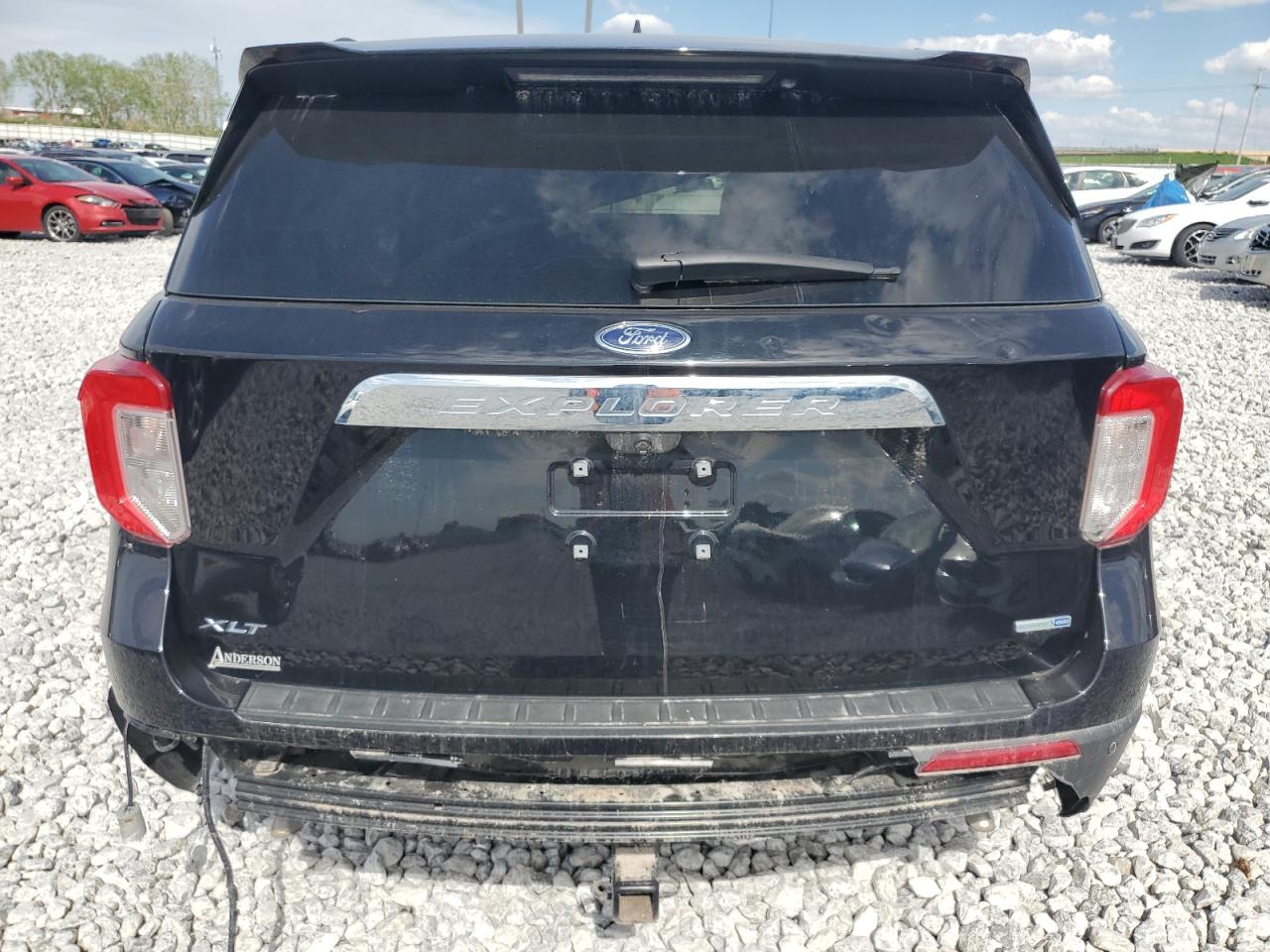 2020 Ford Explorer VIN 1FMSK8DH5LGD16535 Copart auction photo, rollover / hail damage thumbnail 6