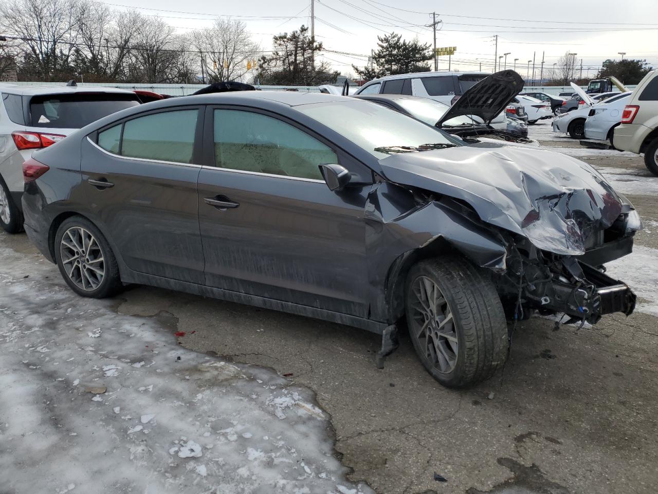 2020 Hyundai Elantra VIN 5NPD84LF7LH554287 Copart auction photo, front end damage thumbnail 4