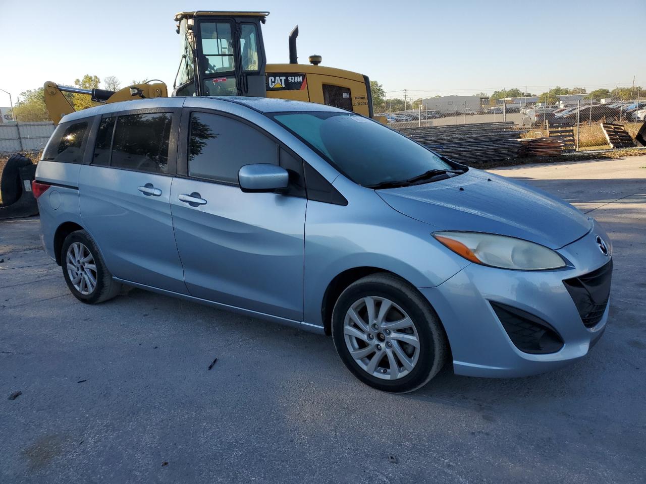 2012 Mazda 5 VIN JM1CW2BL5C0140029 Copart auction photo, front end / side damage thumbnail 4