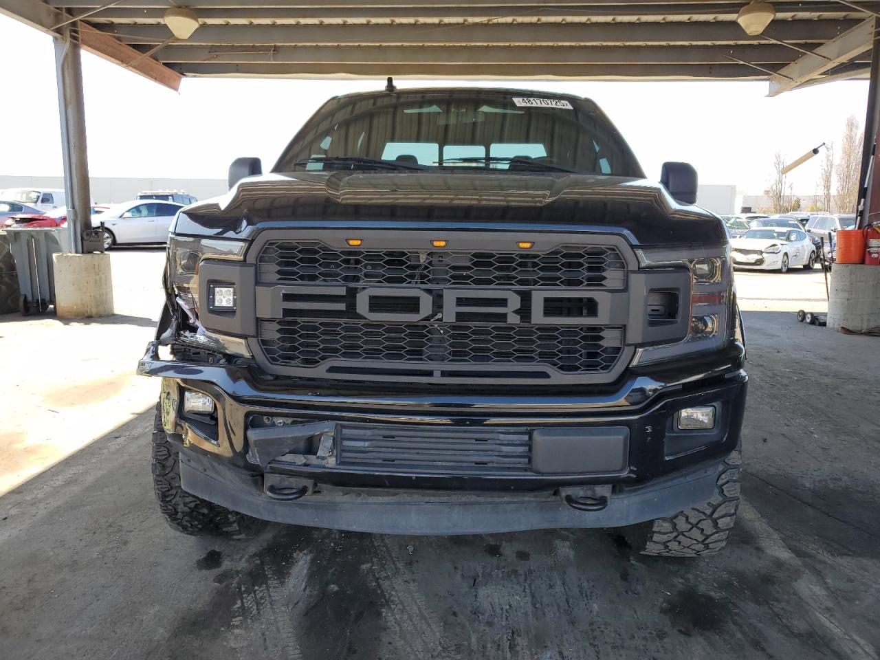 2018 Ford F-150 VIN 1FTEW1E52JFB18774 Copart auction photo, front end / side damage thumbnail 5