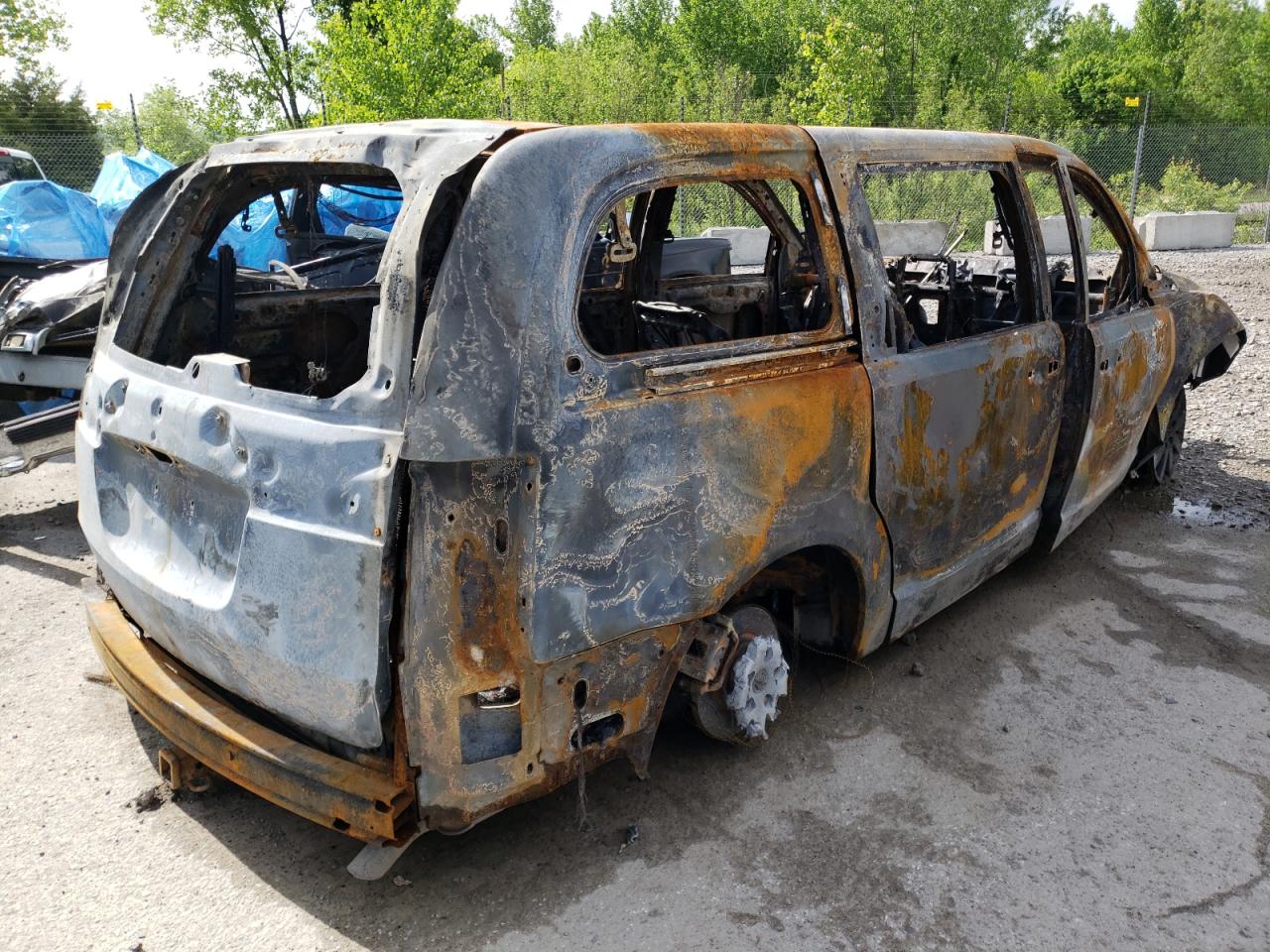 2012 Chrysler Town & Country VIN 2C4RC1CG4CR416026 Copart auction photo, burn damage thumbnail 3
