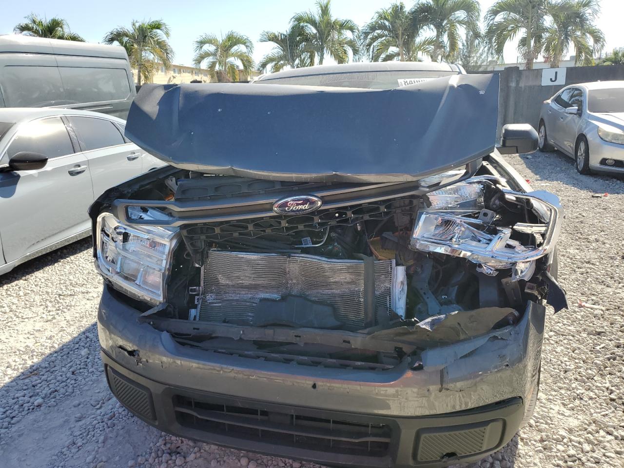 2023 Ford Maverick VIN 3FTTW8E37PRA17577 Copart auction photo, front end damage thumbnail 5