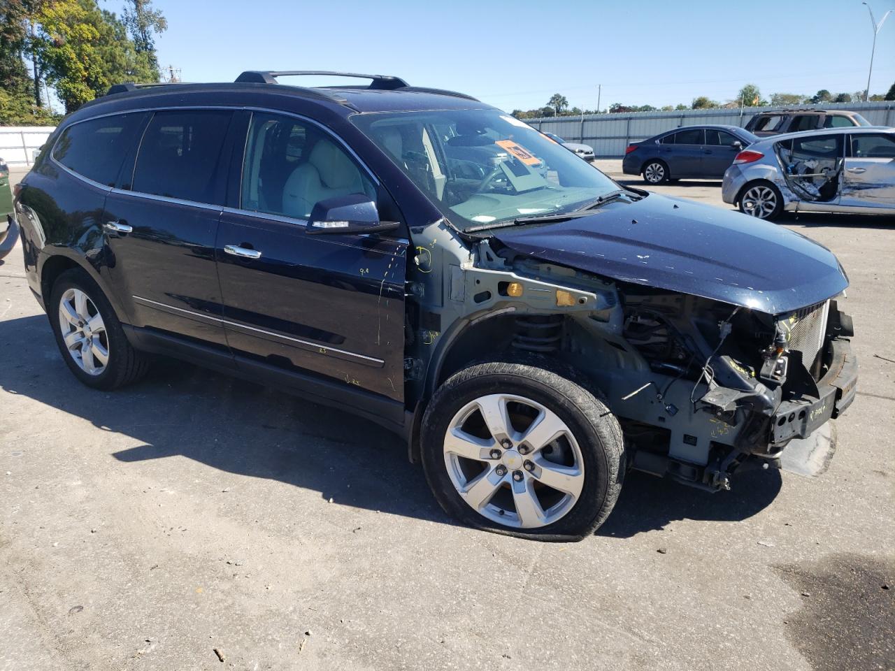 2017 Chevrolet Traverse VIN 1GNKRJKD3HJ201280 Copart auction photo, front end damage thumbnail 4