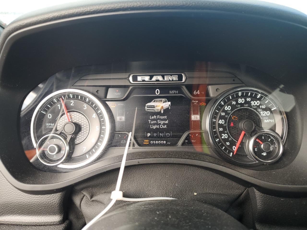 2020 RAM 1500 VIN 1C6SRFFT3LN304098 Copart auction photo, front end damage thumbnail 9