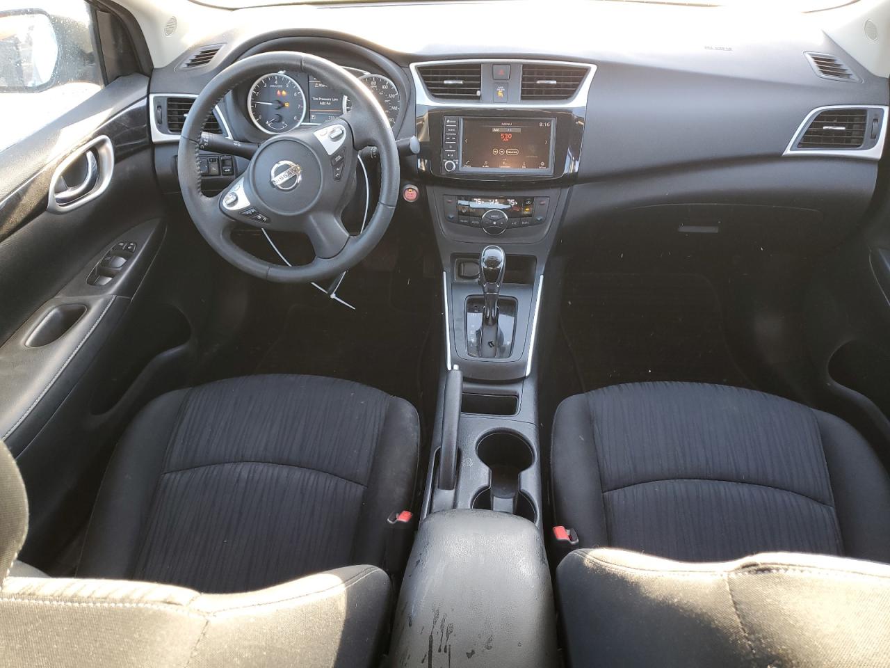 2019 Nissan Sentra VIN 3N1AB7APXKL602593 Copart auction photo, front end / side damage thumbnail 8