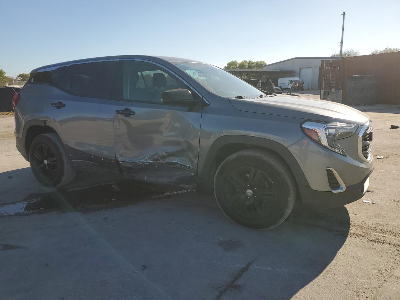 2018 GMC Terrain VIN 3GKALMEV6JL360597 Copart auction photo, side damage thumbnail 4