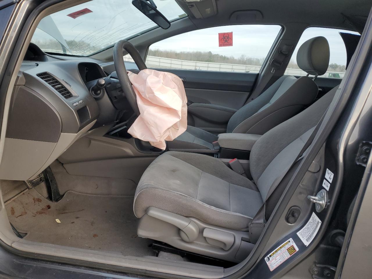 2010 Honda Civic VIN 2HGFA1F52AH575571 Copart auction photo, all over damage thumbnail 7