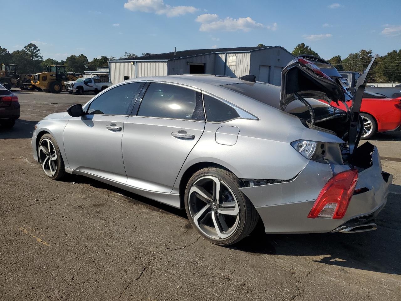 2022 Honda Accord VIN 1HGCV1F42NA124708 Copart auction photo, rear end damage thumbnail 2