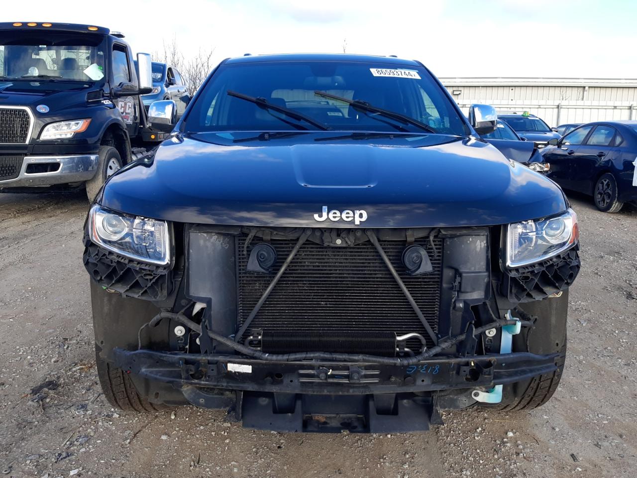 2014 Jeep Grand Cherokee VIN 1C4RJFBG8EC253820 Copart auction photo, all over / mechanical damage thumbnail 5