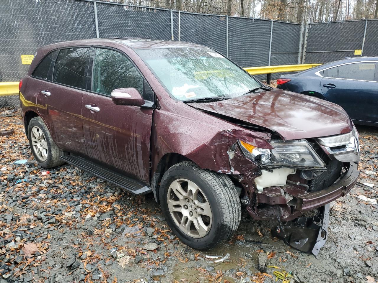 2009 Acura MDX VIN 2HNYD28629H506556 Copart auction photo, front end damage thumbnail 4
