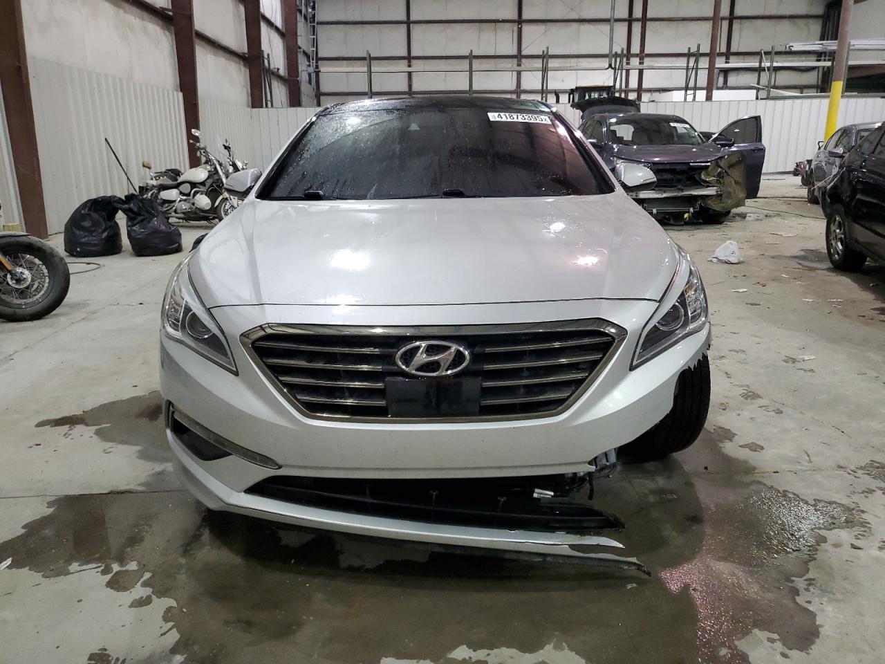 2015 Hyundai Sonata VIN 5NPE34AF1FH078502 Copart auction photo, front end damage thumbnail 5