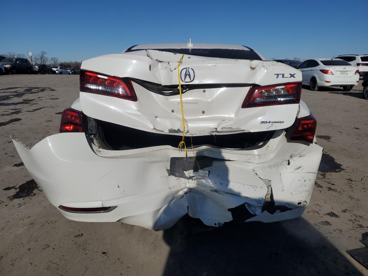2015 Acura TLX VIN 19UUB3F57FA001506 Copart auction photo, rear end / minor dent/scratches damage thumbnail 6