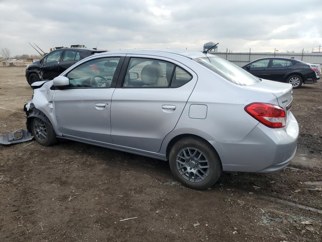 2019 Mitsubishi Mirage VIN ML32F3FJ4KHF13884 Copart auction photo, front end / rear end damage thumbnail 2