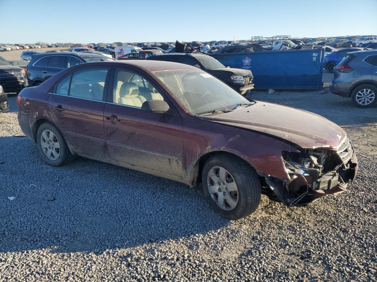 2009 Hyundai Sonata VIN 5NPET46C39H502796 Copart auction photo, front end damage thumbnail 4