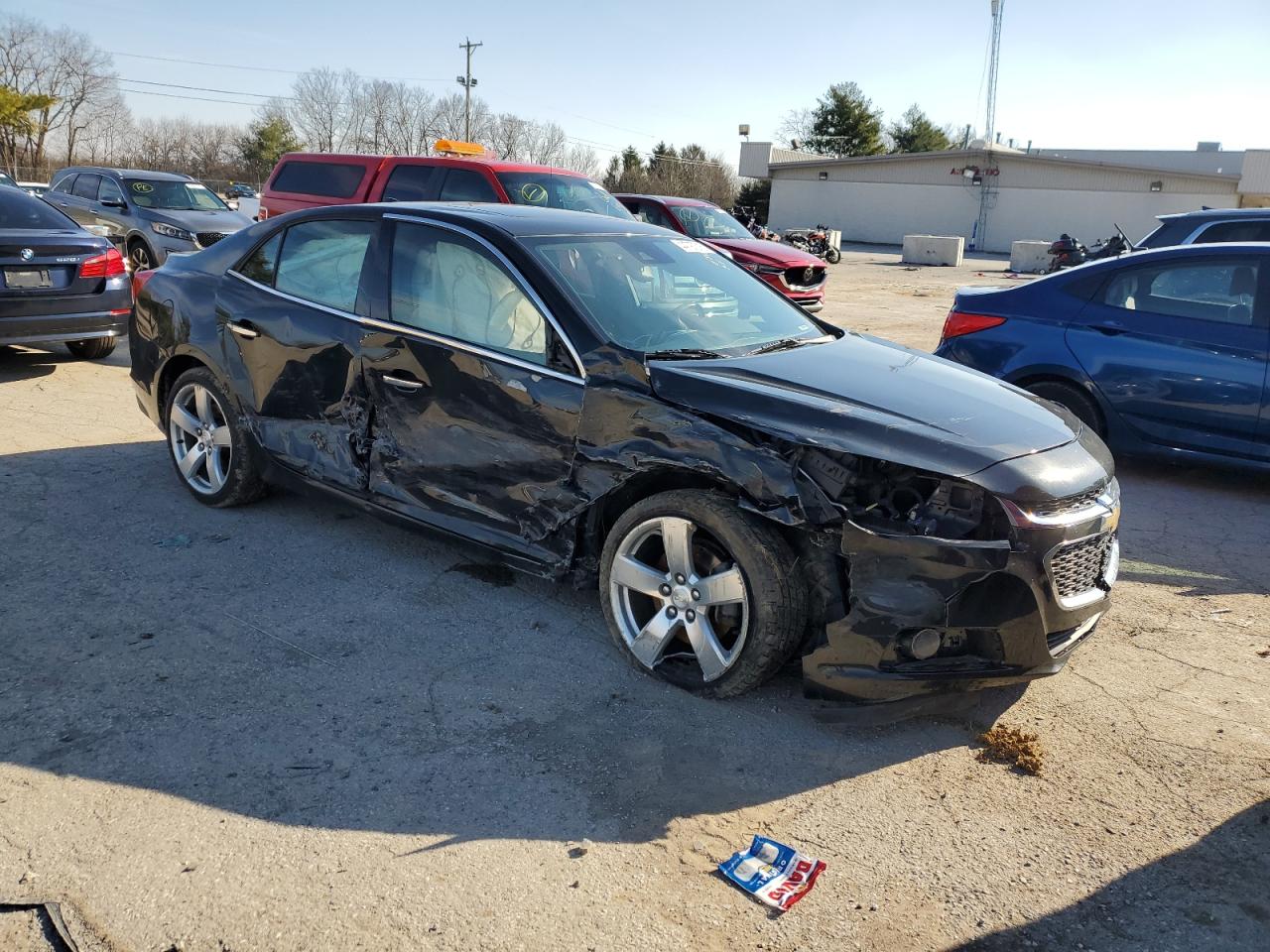 2014 Chevrolet Malibu VIN 1G11J5SX8EF216863 Copart auction photo, side / front end damage thumbnail 4