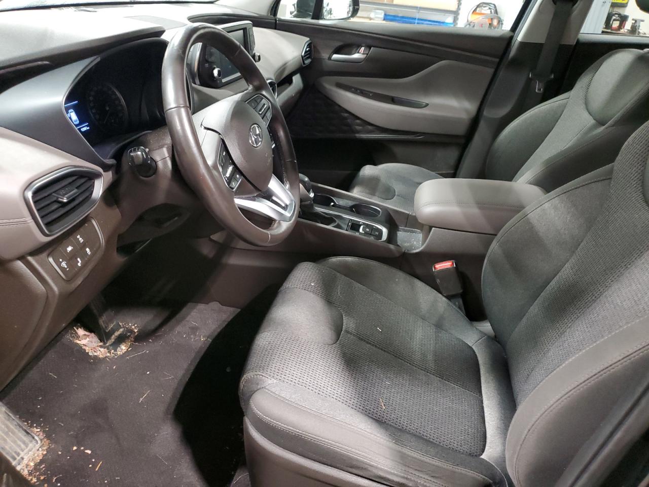 2019 Hyundai Santa Fe VIN 5NMS3CAD9KH122572 Copart auction photo, side / front end damage thumbnail 7