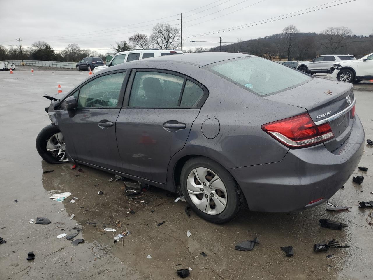 2014 Honda Civic VIN 19XFB2F55EE031536 Copart auction photo, front end / minor dent/scratches damage thumbnail 2