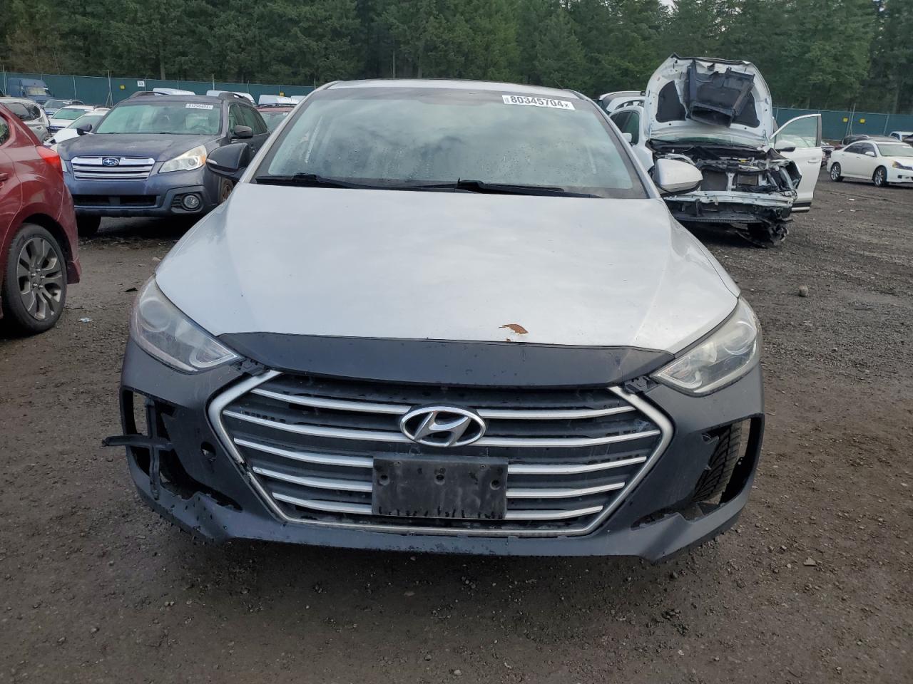 2018 Hyundai Elantra VIN KMHD84LF3JU499769 Copart auction photo, side / undercarriage damage thumbnail 5