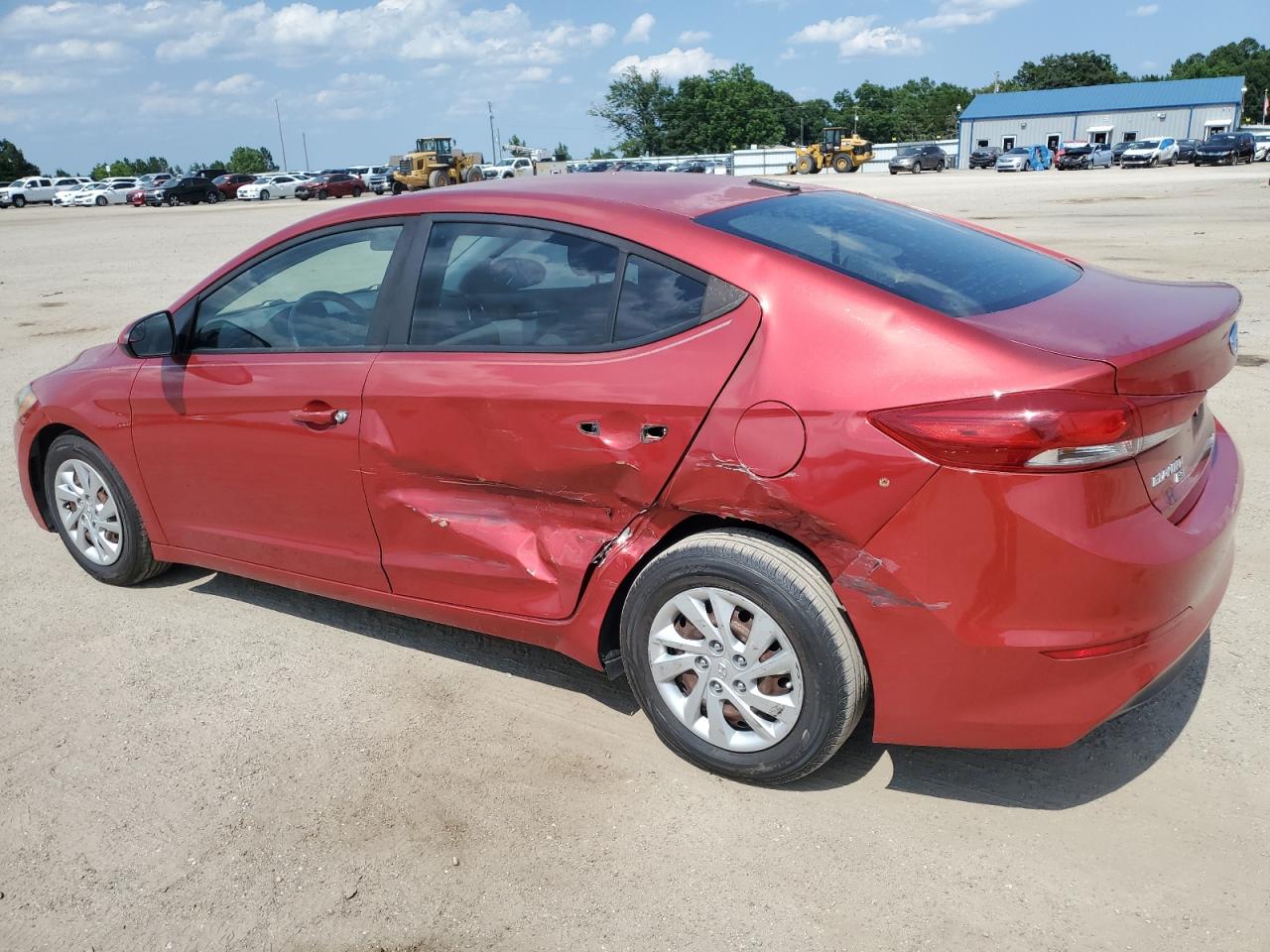 2017 Hyundai Elantra VIN 5NPD74LF4HH107894 Copart auction photo, side / rear end damage thumbnail 2
