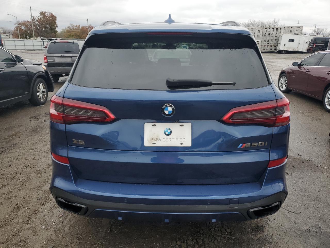 2020 BMW X5 VIN 5UXJU4C07LLE46002 Copart auction photo, front end damage thumbnail 6