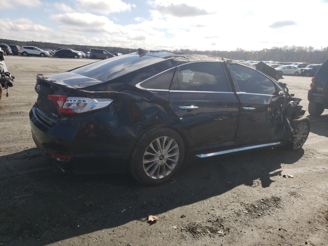 2015 Hyundai Sonata VIN 5NPE34AF5FH020988 Copart auction photo, all over damage thumbnail 3