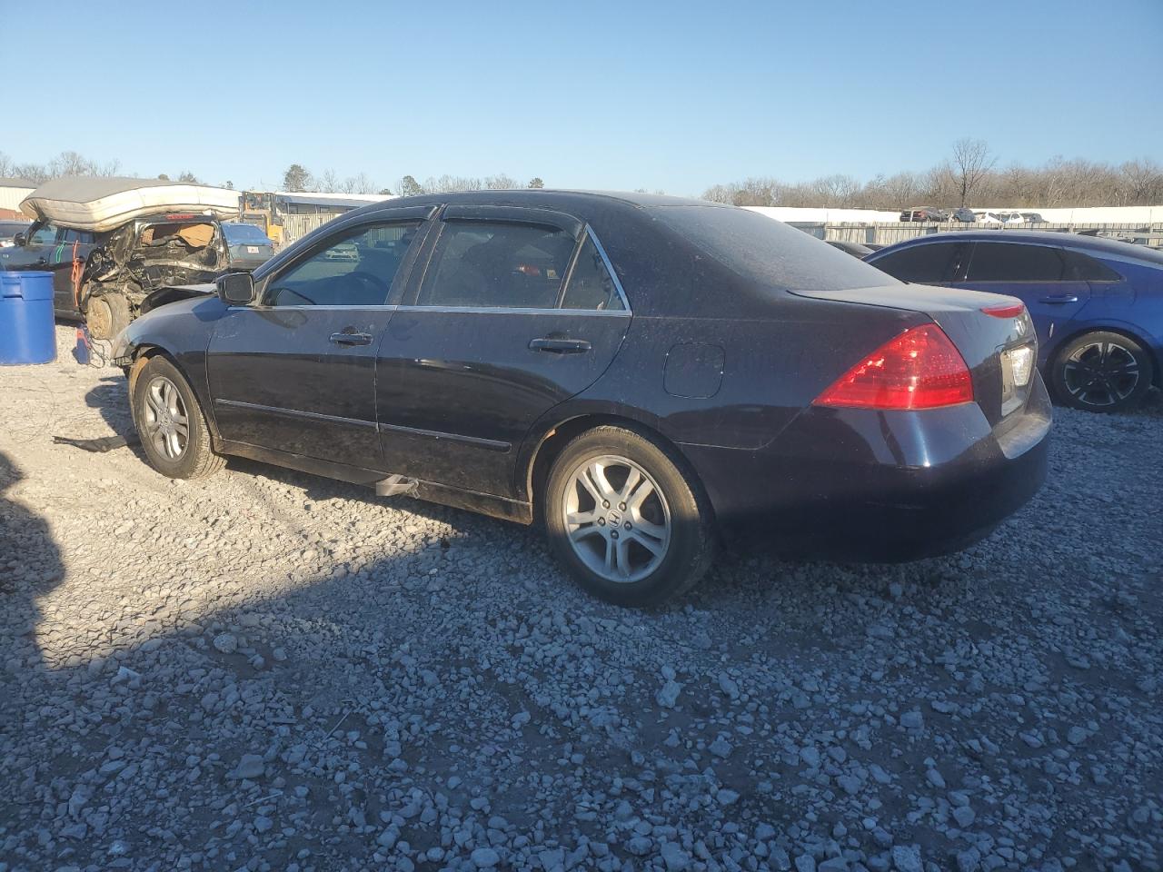 2007 Honda Accord VIN JHMCM56317C010575 Copart auction photo, front end damage thumbnail 2