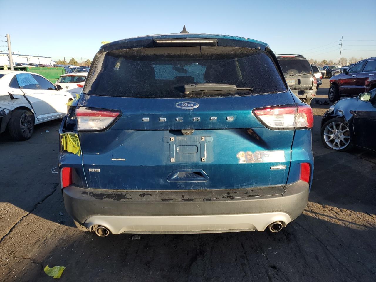 2020 Ford Escape VIN 1FMCU9BZ8LUC51455 Copart auction photo, side / front end damage thumbnail 6