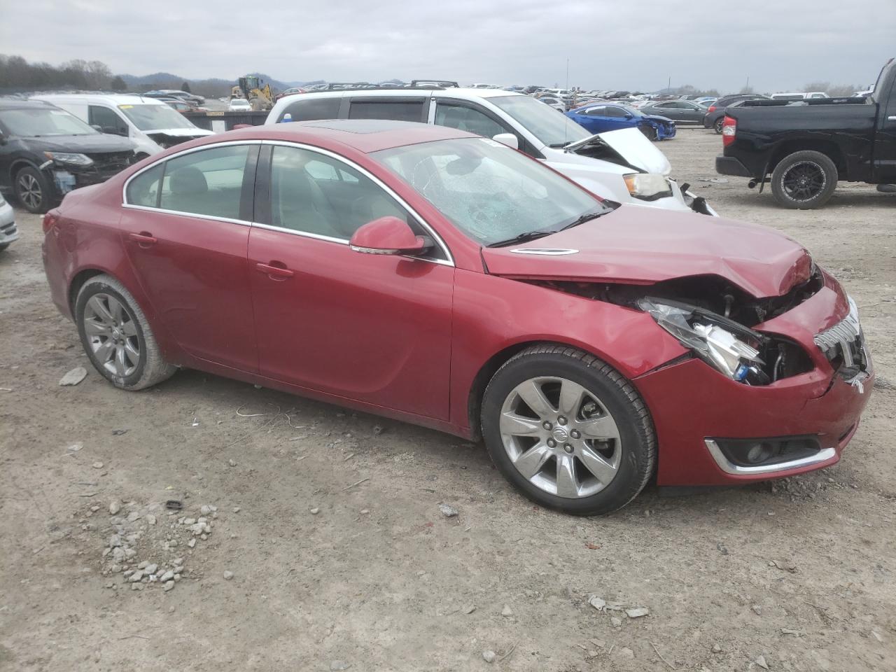 2015 Buick Regal VIN 2G4GK5EX4F9187474 Copart auction photo, front end damage thumbnail 4