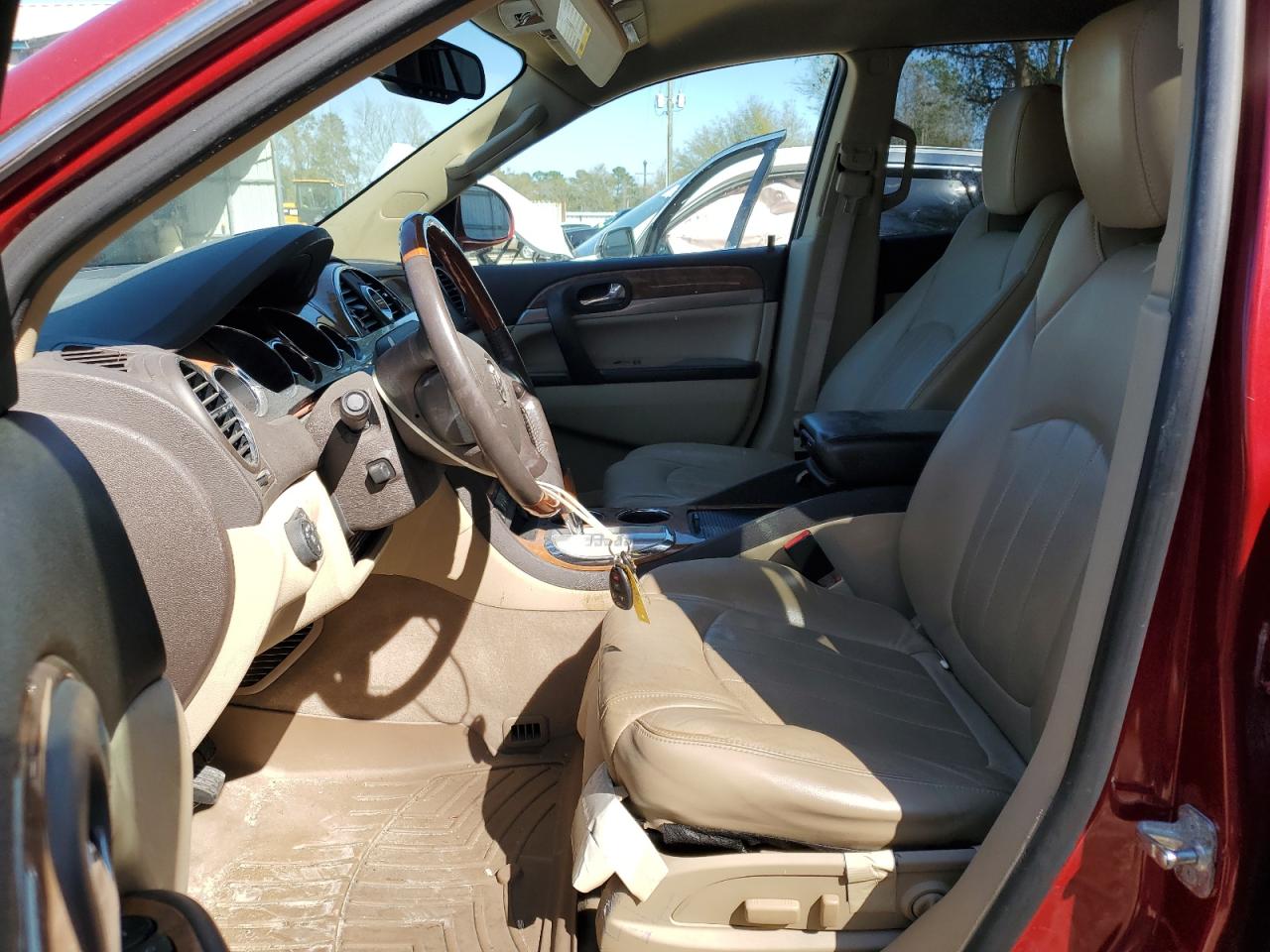 2012 Buick Enclave VIN 5GAKRDEDXCJ390915 Copart auction photo, front end / side damage thumbnail 7