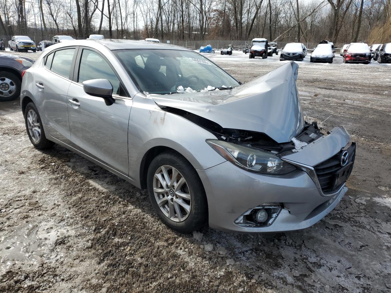 2016 Mazda 3 VIN JM1BM1M74G1314409 Copart auction photo, front end damage thumbnail 4