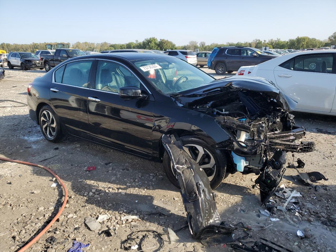 2017 Honda Accord VIN 1HGCR2F89HA037079 Copart auction photo, front end damage thumbnail 4