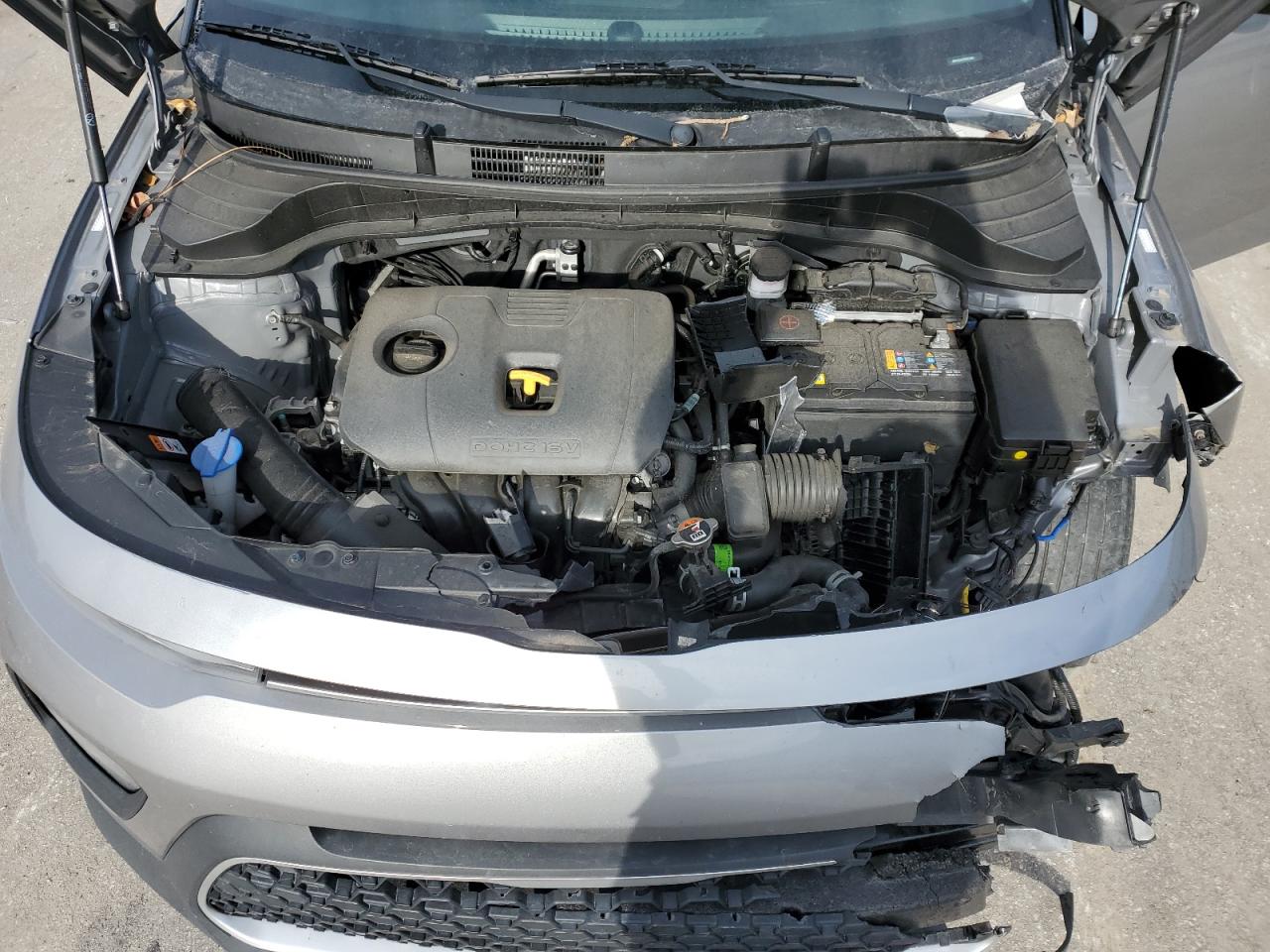 2022 KIA Soul VIN KNDJ23AU7N7823203 Copart auction photo, front end / side damage thumbnail 12