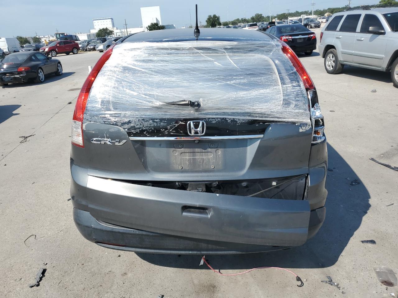 2012 Honda CR-V VIN 5J6RM3H32CL016757 Copart auction photo, front end / rear end damage thumbnail 6