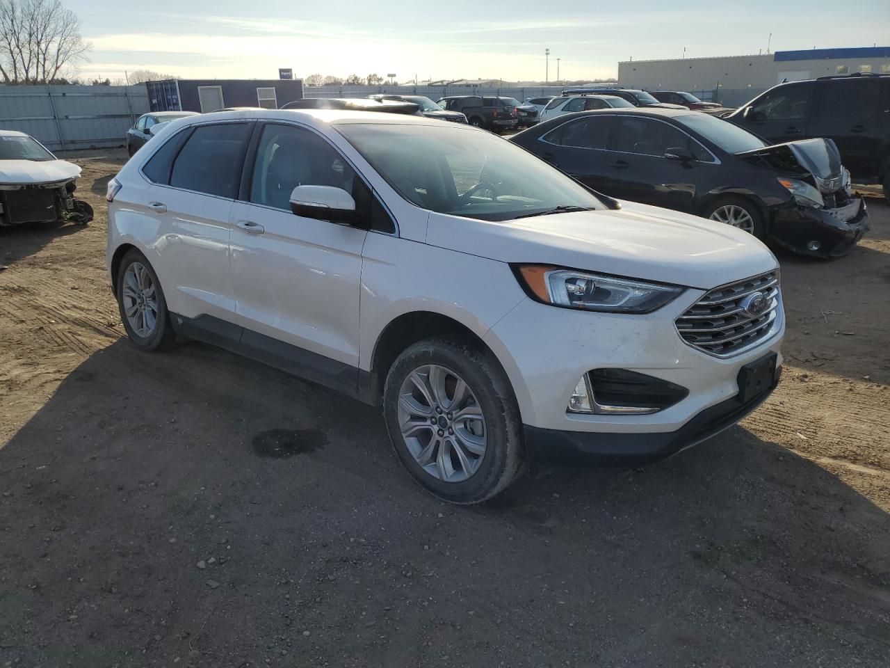 2019 Ford Edge VIN 2FMPK4K92KBB21735 Copart auction photo, side damage thumbnail 4