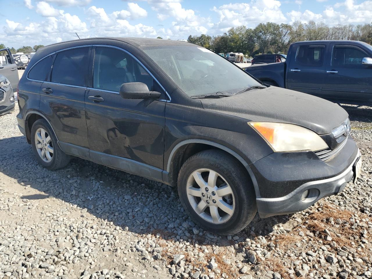 2007 Honda CR-V VIN JHLRE38757C003211 Copart auction photo, front end / side damage thumbnail 4