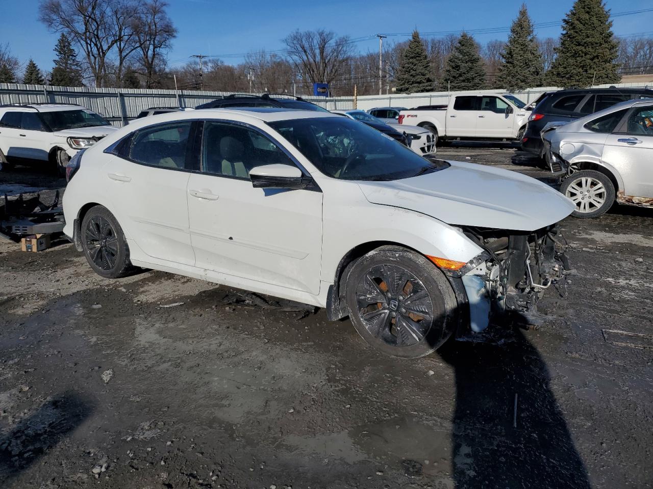 2018 Honda Civic VIN SHHFK7H57JU407991 Copart auction photo, front end damage thumbnail 4