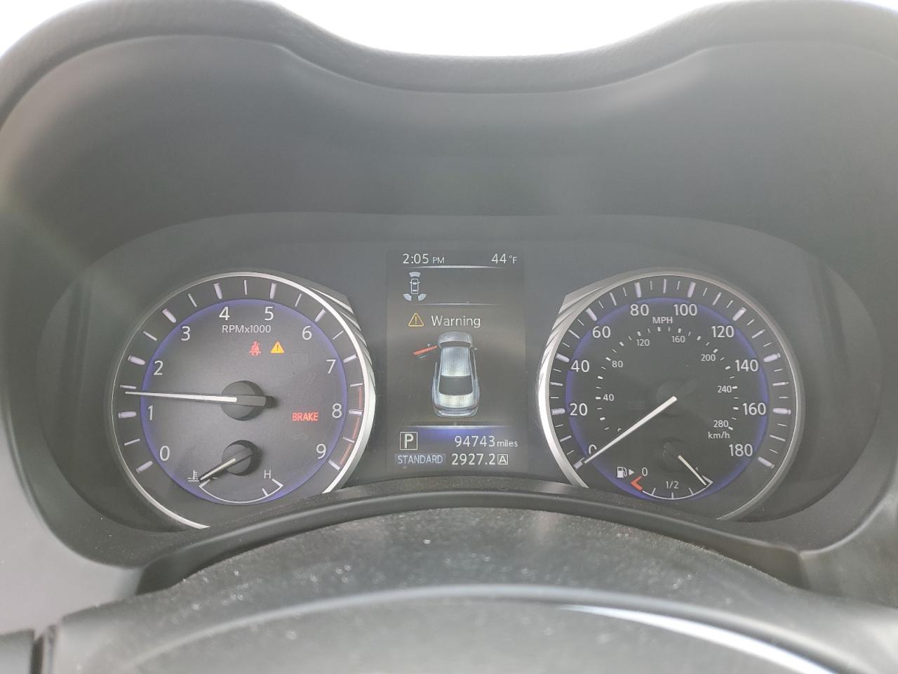 2014 Infiniti Q50 VIN JN1BV7AR8EM706913 Copart auction photo, rear end / minor dent/scratches damage thumbnail 9