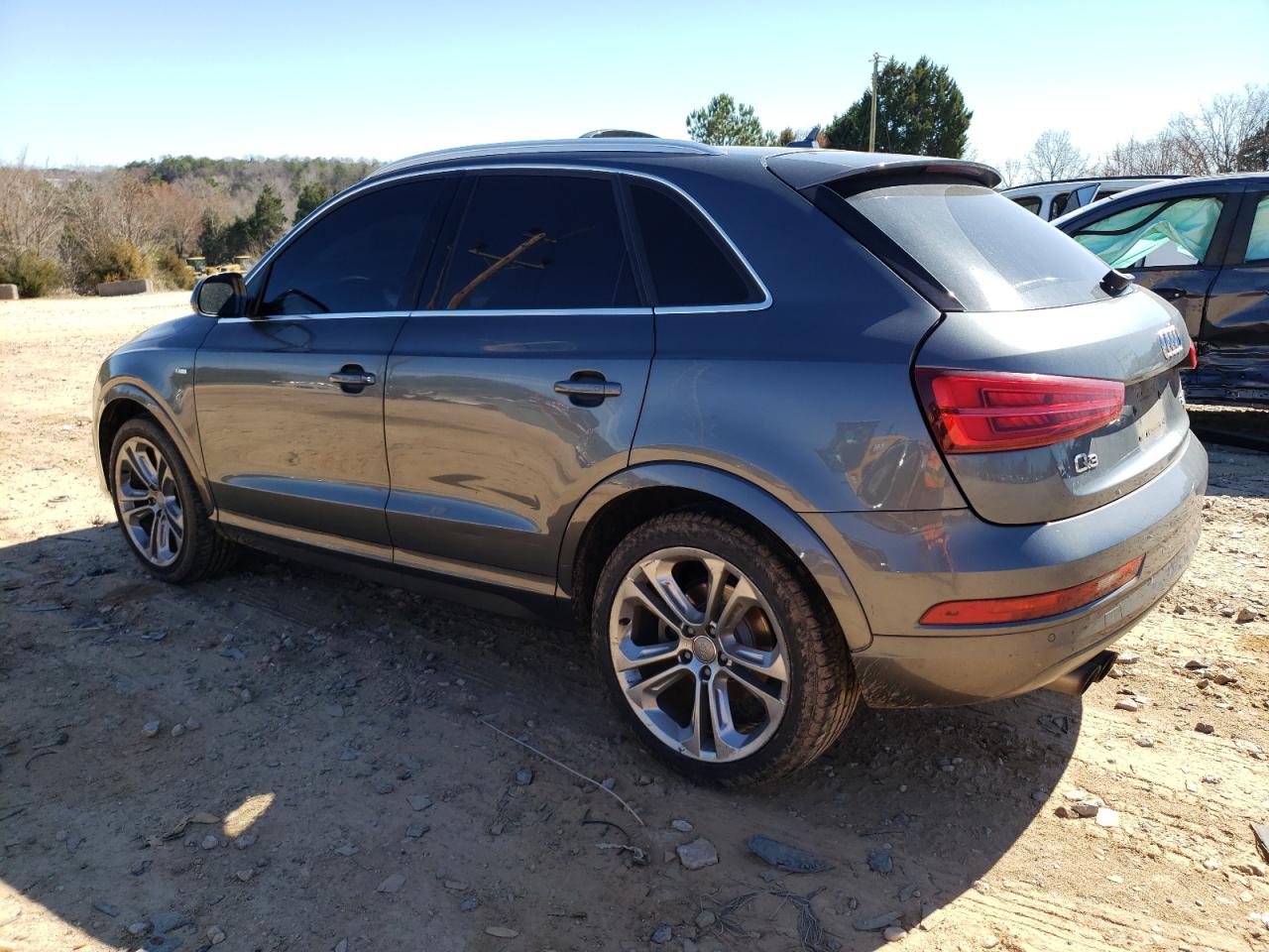 2018 Audi Q3 VIN WA1JCCFS7JR020792 Copart auction photo, undercarriage / front end damage thumbnail 2