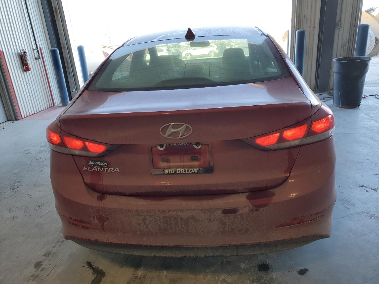2017 Hyundai Elantra VIN KMHD84LF3HU207855 Copart auction photo, front end damage thumbnail 6
