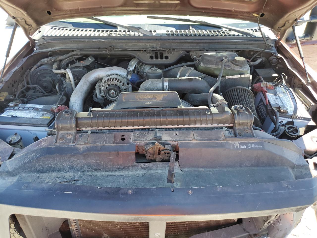 2006 Ford F250 VIN 1FTSW21P06EB76976 Copart auction photo, side / front end damage thumbnail 11
