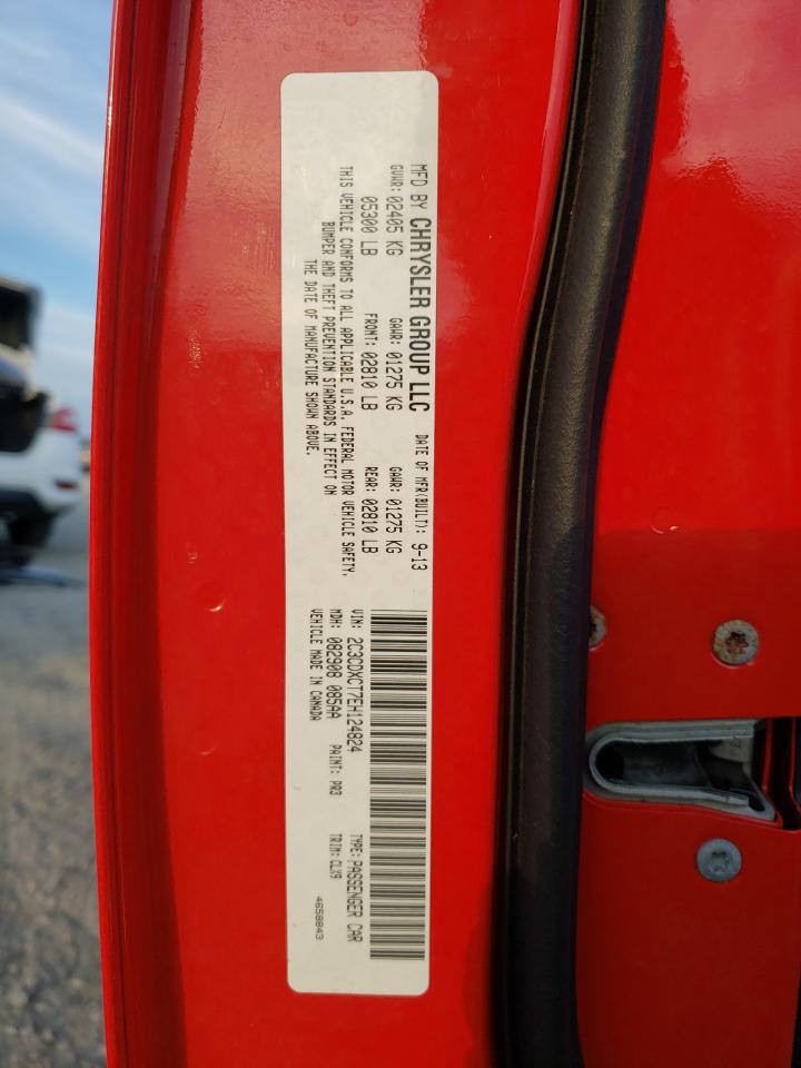 2014 Dodge Charger VIN 2C3CDXCT7EH124824 Copart auction photo, undercarriage / all over damage thumbnail 13