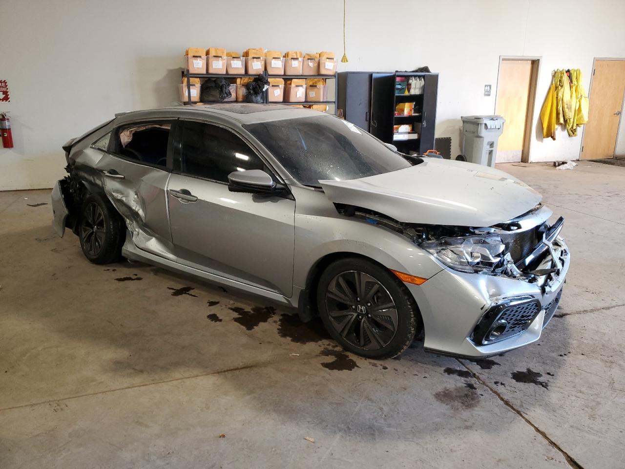 2018 Honda Civic VIN SHHFK7H70JU417862 Copart auction photo, side damage thumbnail 4