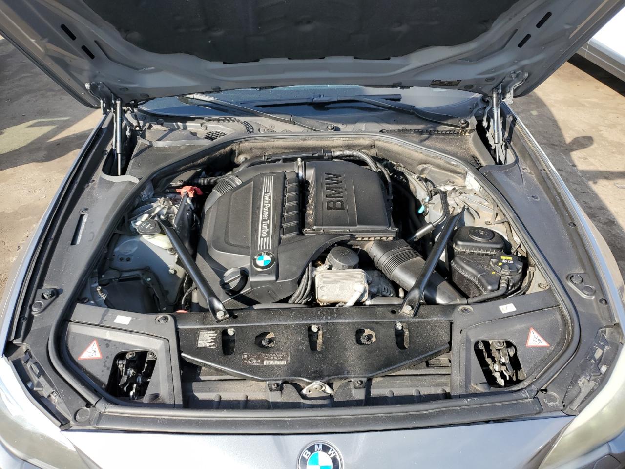 2014 BMW 5er VIN WBA5B3C5XED538095 Copart auction photo, side damage thumbnail 11