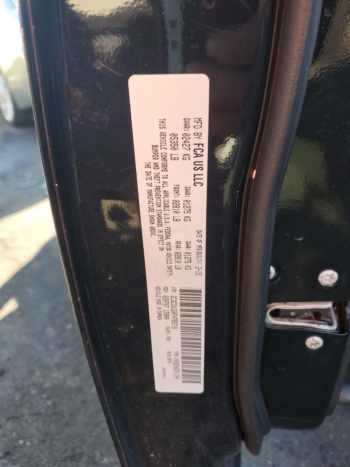 2015 Dodge Charger VIN 2C3CDXJG0FH785716 Copart auction photo, front end damage thumbnail 12