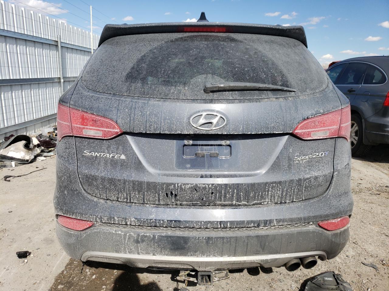 2013 Hyundai Santa Fe VIN 5XYZU3LAXDG031032 Copart auction photo, front end / side damage thumbnail 6