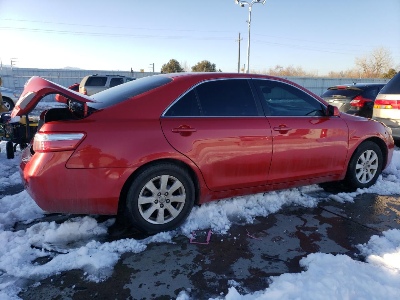 2009 Toyota Camry VIN 4T1BB46K39U066353 Copart auction photo, rear end / hail damage thumbnail 3