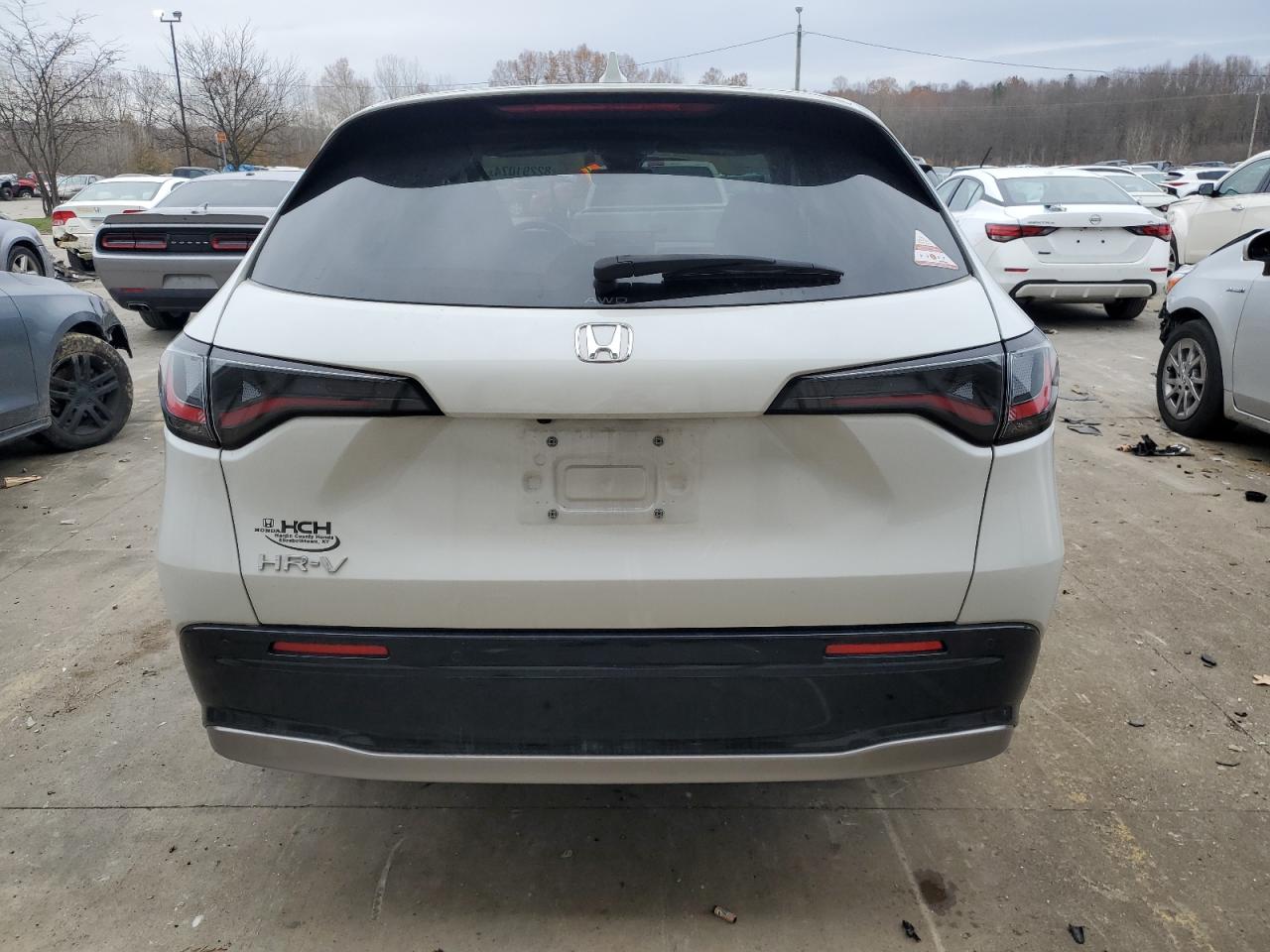 2023 Honda HR-V VIN 3CZRZ2H75PM732037 Copart auction photo, side / front end damage thumbnail 6